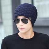 New style, cashmere and warm men's hat for autumn and winter outdoor knitted caps