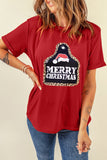 MERRY CHRISTMAS Leopard Frame Graphic Tee