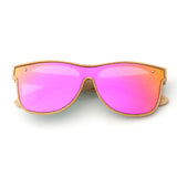 Unisex Full Bamboo Frame Polarized Sunglasses UV400